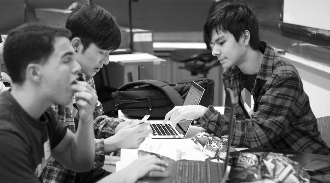 Concert.fish team working. Photo by Wentao Zhang (ChE '19)